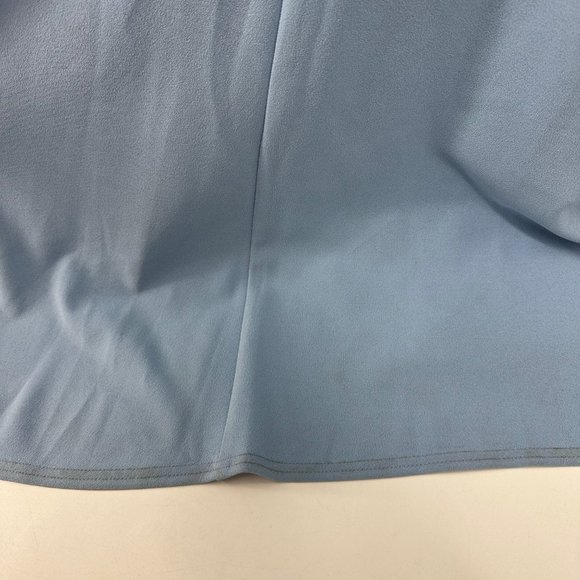 Tadashi Shoji Knotted One Shoulder Evening Gown Powder Blue XS *flaw* NWT - Picture 13 of 14